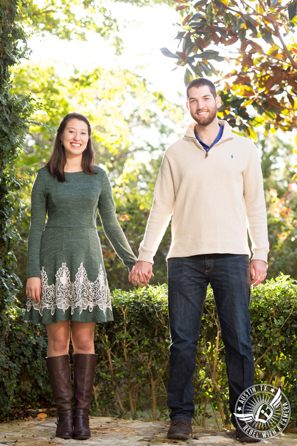 Engagement pictures at Nature's Point on Lake Travis in Austin, Texas