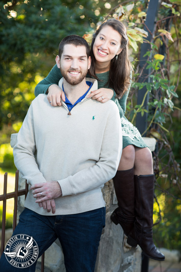 Engagement pictures at Nature's Point on Lake Travis in Austin, Texas
