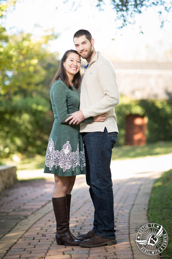 Engagement pictures at Nature's Point on Lake Travis in Austin, Texas