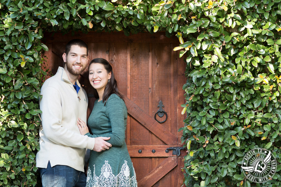 Engagement pictures at Nature's Point on Lake Travis in Austin, Texas