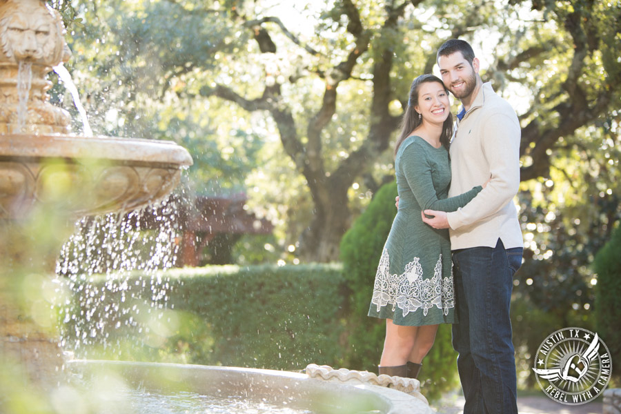 Engagement pictures at Nature's Point on Lake Travis in Austin, Texas