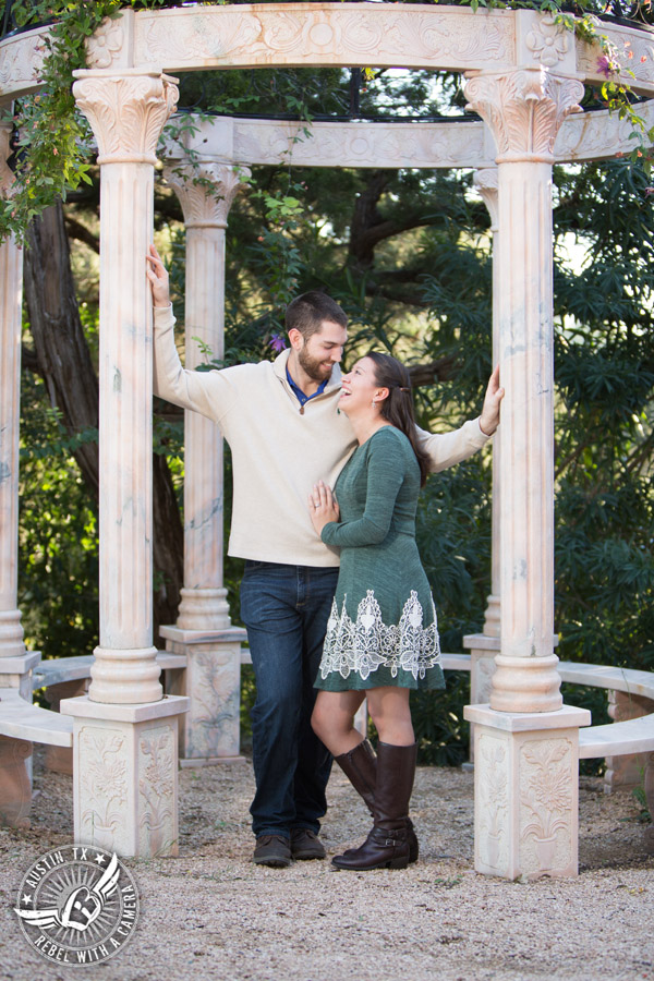 Engagement pictures at Nature's Point on Lake Travis in Austin, Texas