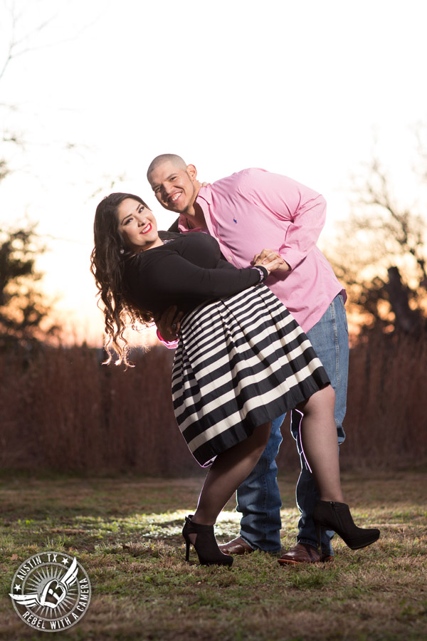 Engagement portraits at Kindred Oaks