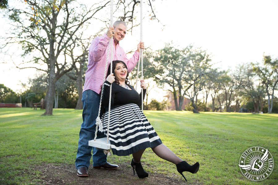Engagement portraits at Kindred Oaks