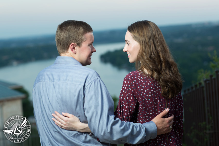 Longhorn engagement session at Mt. Bonnell Longhorn engagement session at Mt. Bonnell