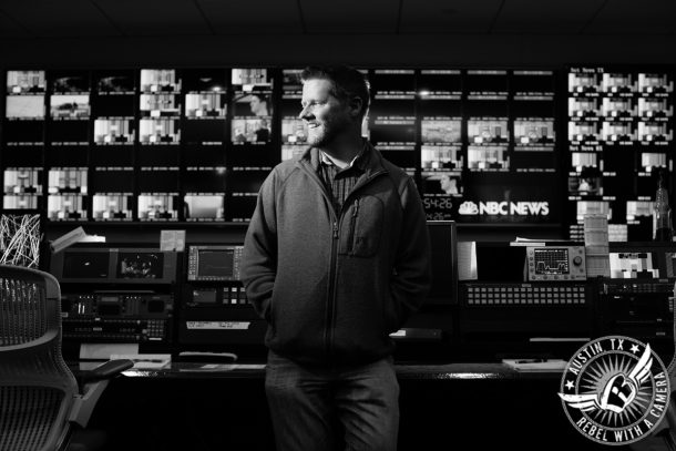editorial photographs of broadcast engineer in control room at NBC Los Angeles