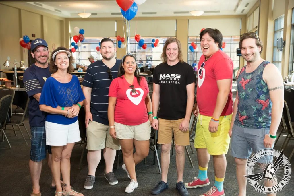 Group of guests posing at Austin Summerfest in Austin, TX.